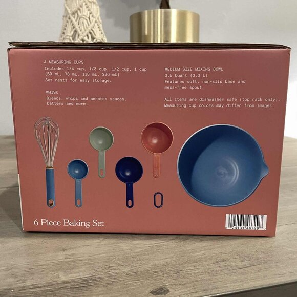 NEW 6Pc Beautiful by Drew Kitchen Baking Set-Blue-Kitchenware - Picture 4 of 5